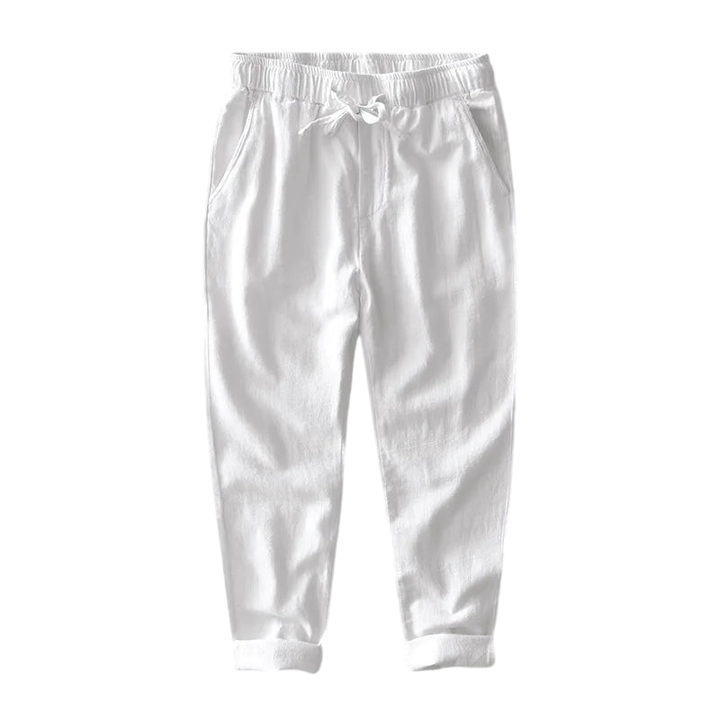 Men's Linen Trousers Filo Verno